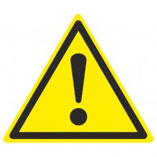 Знак наклейка W09 "Внимание, Опасность (прочие опасности)" (200x200x150) ГОСТ 12,4,026-2015 EKF PROxima