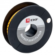 Маркер кабельный 2,5 мм2 "6" (1000 шт,) (ЕС-1) EKF PROxima
