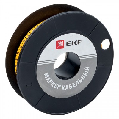 Маркер кабельный 1,5 мм2 "6" (1000 шт,) (ЕС-0) EKF PROxima