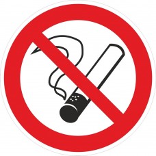 Знак наклейка P01 "Запрещается курить" (200х200) ГОСТ 12,4,026-2015 EKF PROxima