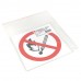 Знак наклейка Р02 "Запрещается пользоваться открытым огнем и курить" (200х200) ГОСТ 12,4,026-2015 EKF PROxima