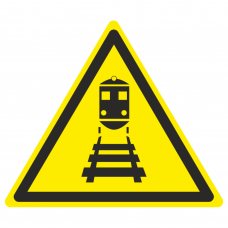 Знак пластик "Берегись поезда" (300x300) EKF PROxima