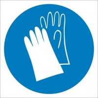 Знак пластик M06 "Работать в защитных перчатках" (200x200) ГОСТ 12,4,026-2015 EKF PROxima