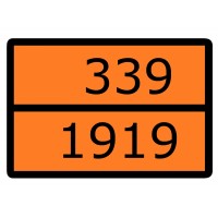 Знак наклейка для маркировки опасных грузов "Номер ООН 339/1919" (300x400) ГОСТ 19433-88 EKF PROxima
