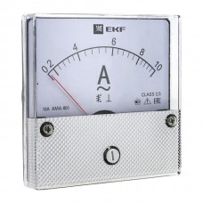 Амперметр AMA-801 аналоговый на панель (80х80) круглый вырез 1500А трансф, подкл, EKF