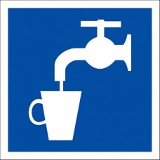 Знак наклейка D02 "Питьевая вода" (200x200) ГОСТ 12,4,026-2015 EKF PROxima