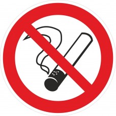 Знак пластик P01 "Запрещается курить" (300x300) ГОСТ 12,4,026-2015 EKF PROxima