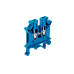 Клемма винтовая проходная, 2.5 мм², синяя