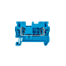 Клемма пружинная проходная, 2.5 мм², синяя