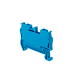 Клемма пружинная проходная, 2.5 мм², синяя