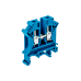 Клемма винтовая проходная, 6 мм², синяя