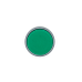 Головка кнопки плоская, зеленый, металл