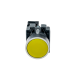 Кнопка плоская желтая, 1NO, металл