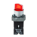 Переключатель с подсветкой, с фиксацией, 220V AC/DC, красный, 2 положения, 1NC