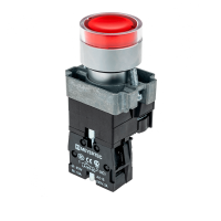Кнопка с подсветкой красная 24V 1NC