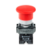 Кнопка грибовидная 1NC без фиксации, красный, 40 мм, металл
