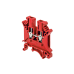Клемма винтовая проходная, 2.5 мм², красная
