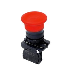 Кнопка грибовидная "тяни-толкай", красная, 40 мм, 1NC, IP65, пластик