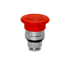 Головка кнопки, грибовидная аварийной остановки, возврат поворотом, красная, 40 мм, IP65, металл