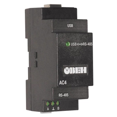 АС4 преобразователь интерфейсов RS-485 <-> USB c гальванической изоляцией