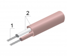 Термопарный кабель ПВХ тип N, 2×0,44 